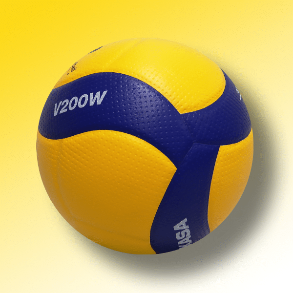 Mikasa 200W Volleyball Indoor Competition Game Official Ball Size 5 Blue/Yellow 