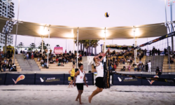 Beach Volleyball Royalty Entertains Scarborough Market Crowd